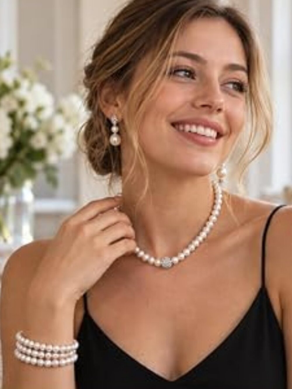 Glenmal Pearl Jewelry Set Women Wedding Halloween
